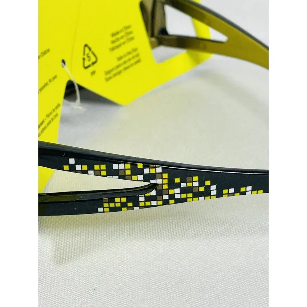 NEW KIDS SUNGLASSES SK2 Black Gold Yellow Geometric Pattern BOY GIRL UNISEX